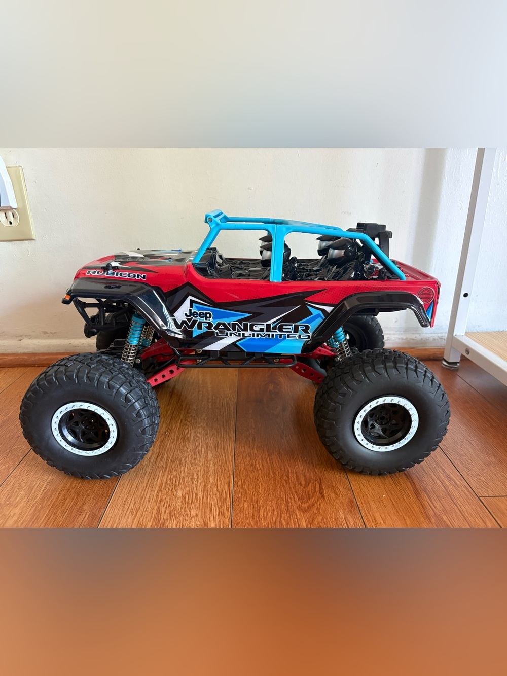 Jeep Wrangler Remote Control Monster Truck - Red & Blue (doesn’t have remote)
